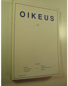 Tekijän Juha ym. Pöyhönen  käytetty kirja Oikeus, 1-4/1993
