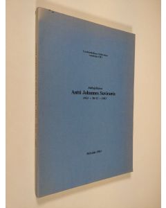 käytetty kirja Juhlajulkaisu Antti Johannes Suviranta 1923 ̇30/11 ̇1983