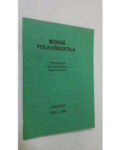 käytetty teos Borgå folkhögskola : läsåret 1980-1981