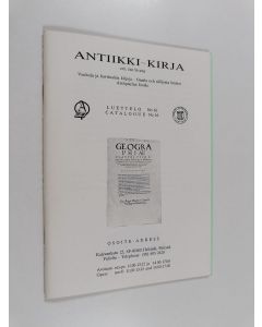 käytetty teos Antikvaarisia kirjoja : luettelo no 16