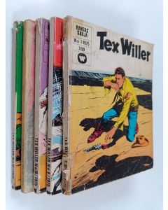 käytetty kirja Tex Willer 1975 (no: 1, 8, 10, 11, 12)