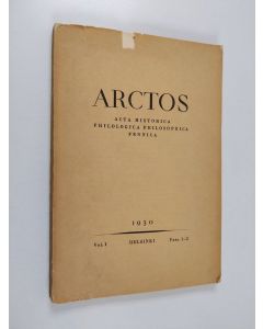 Kirjailijan G. Suolahti & E. Einkomies käytetty kirja Arctos - acta historica, philologica, philosophica Fennica : 1/1930