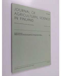 Kirjailijan Jussi Tammisola käytetty kirja Journal of agricultural science in Finland n:o 3/1988