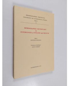 Kirjailijan Hannes Hyrenius käytetty kirja Demographic dictionary in Interlingua, English and French