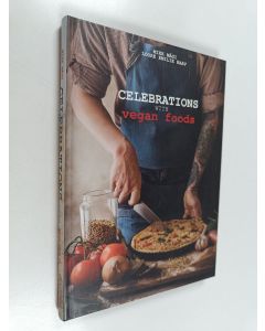 Kirjailijan Mikk Mägi käytetty kirja Celebrations with vegan foods