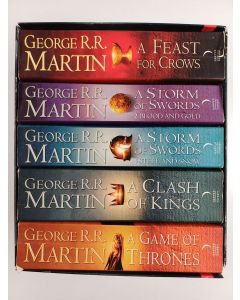 Kirjailijan Timo Martin & George R. R. Martin ym. käytetty kirja A Song of Ice and Fire Boxed Set : A Game of Thrones ; A Clash of Kings ; A Storm of Swords 1-2 ; A Feast for Crows