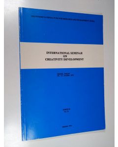 käytetty kirja International seminar on creativity development Series B No. 31 : Helsinki, Finland 10-11 October, 1975