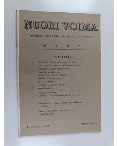 käytetty teos Nuori voima tammikuu 1939