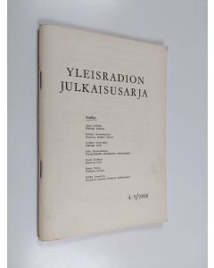 käytetty teos Yleisradion julkaisusarja 4-5/1968
