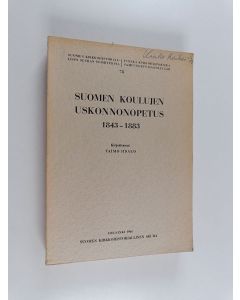 Kirjailijan Taimo Iisalo käytetty kirja Suomen koulujen uskonnonopetus 1843-1883 = Der Religionsunterricht in den finnischen Schulen in 1843-1883