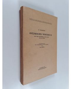 Kirjailijan H. Paasonens käytetty kirja Lexica societatis fenno-ugricae 2 : ostjakisches wörterbuch nach den dialekten an der konda und am jugan