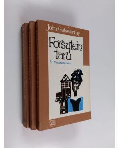 Kirjailijan John Galsworthy käytetty kirja Forsytein taru 1-3