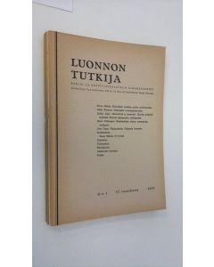 käytetty teos Luonnon tutkija vuosikerta 1953