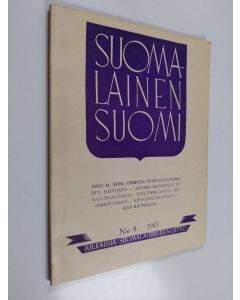 käytetty kirja Suomalainen Suomi N:o 8/1943