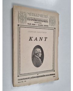 Kirjailijan Gunnar Landtman käytetty kirja Kant
