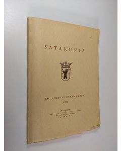käytetty kirja Satakunta : kotiseutututkimuksia 8