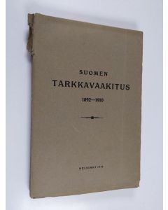 käytetty kirja Suomen tarkkavaakitus 1892-1910
