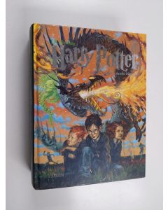 Kirjailijan J. K. Rowling käytetty kirja Harry Potter och den flammande bägaren