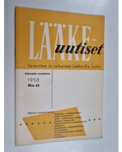 käytetty teos Lääkeuutiset 43/1958