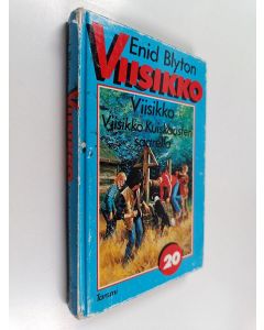Kirjailijan Enid Blyton käytetty kirja Viisikko Kuiskausten saarella