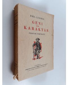 Kirjailijan Emil Ludwig käytetty kirja Geni och karaktär : femton porträtt