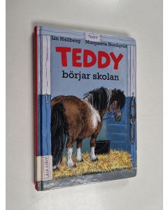 Kirjailijan Lin Hallberg käytetty kirja Teddy börjar skolan