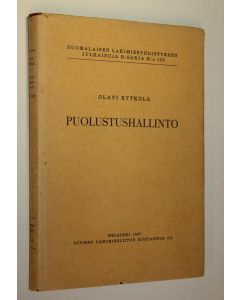 Kirjailijan Olavi Rytkölä käytetty kirja Puolustushallinto