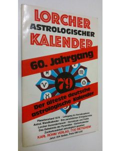 käytetty kirja Lorcher Astrologischer Kalender 60. Jahrgang