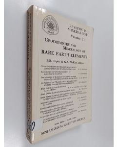 Kirjailijan B. R. Lipin käytetty kirja Geochemistry and mineralogy of rare earth elements