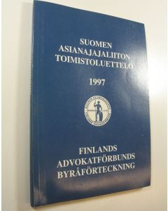 käytetty kirja Suomen asianajajaliiton toimistoluettelo 1997