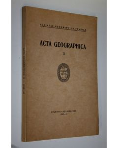 käytetty kirja Acta geographica 11 (lukematon)