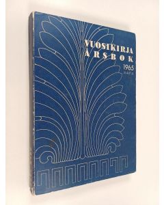 käytetty kirja Vuosikirja 1965 ja toimintakertomus vuodelta 1964 Årsbok 1965 och versamhetsberättelse för 1964 - Suomen taideteollisuusyhdistys. 1965 - Konstflitföreningen i Finland. 1965