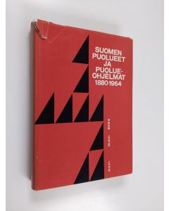 Kirjailijan Olavi Borg käytetty kirja Suomen puolueet ja puolueohjelmat 1880 - 1964