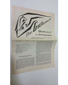 Tekijän Martin Barkhoff  käytetty teos Das Goetheanum nr. 27/1985 : Wochenschrift fur Anthroposophie