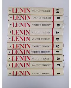 Kirjailijan V. I. Lenin käytetty kirja Valitut teokset (10 osaa) 1-10