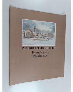 Kirjailijan Kimmo Pälikkö käytetty teos Postikorttiluettelo 1972-1988/kevät