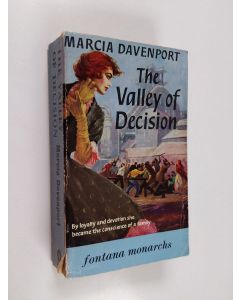 Kirjailijan Marcia Davenport käytetty kirja The Valley of Decision