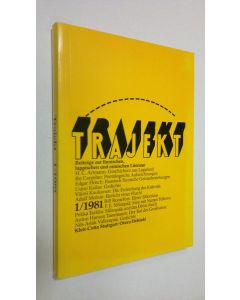 käytetty kirja Trajekt 1/1981 : Beiträge zur finnischen lappischen und estnischen Literatur
