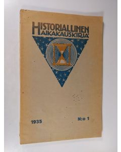 käytetty kirja Historiallinen aikakauskirja n:o 1/1935