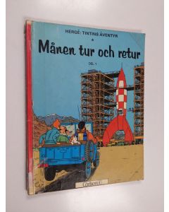 Kirjailijan Herge käytetty kirja Månen tur och retur Del 1
