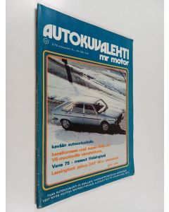 käytetty teos Autokuvalehti mr motor  2/1975
