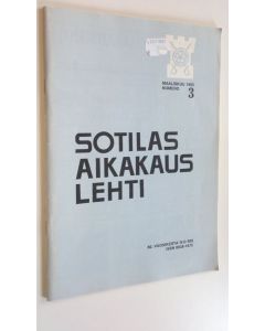 käytetty kirja Suomen sotilasaikakauslehti 3/1985