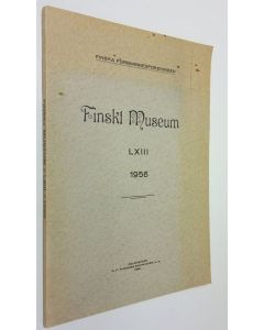 käytetty kirja Finskt museum LXIII 1956