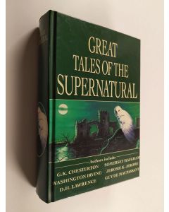 Kirjailijan D. H. Lawrence & G. K. Chesterton käytetty kirja Great tales of the supernational