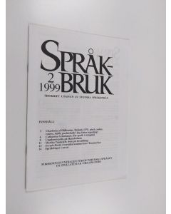käytetty teos Språkbruk 2/1999