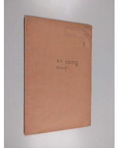 Kirjailijan K. G. Leinberg käytetty teos Öfversigt af Finlands offentliga elementar-läroverk från äldsta till närvarande tid