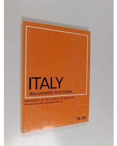 käytetty kirja Italy : documents and notes 11-12