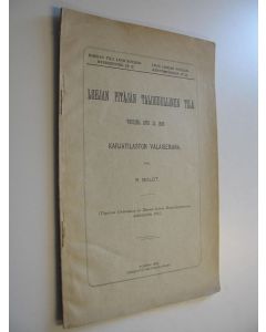 Kirjailijan Robert Boldt käytetty kirja Lohjan pitäjän taloudellinen tila vuosina 1876 ja 1895 karjatilaston valaisemana