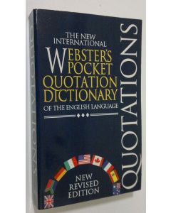 käytetty kirja The new international Webster's pocket quotation dictionary of the English language (ERINOMAINEN)