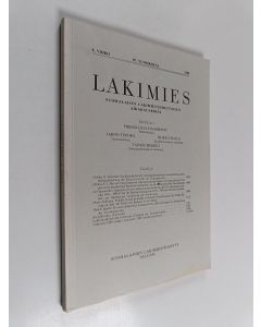 käytetty kirja Lakimies 8/1989 : Suomalaisen lakimiesyhdistyksen aikakauskirja